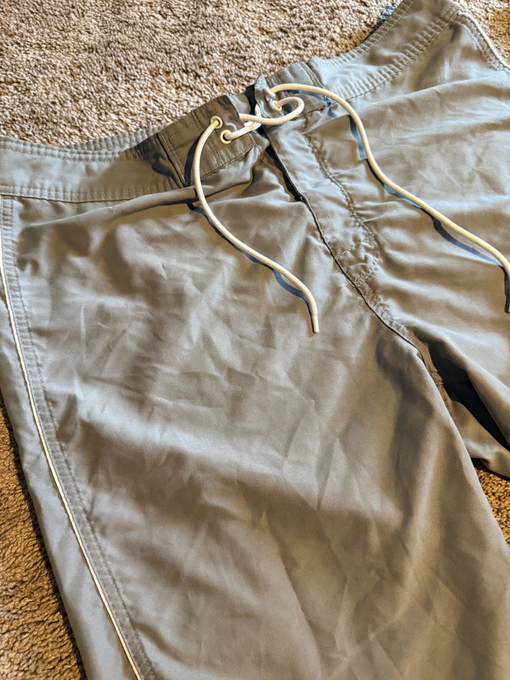 Old Navy Men's Light Gray Swim Board Shorts